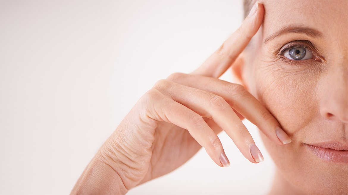 skóra dojrzała zbliżenie