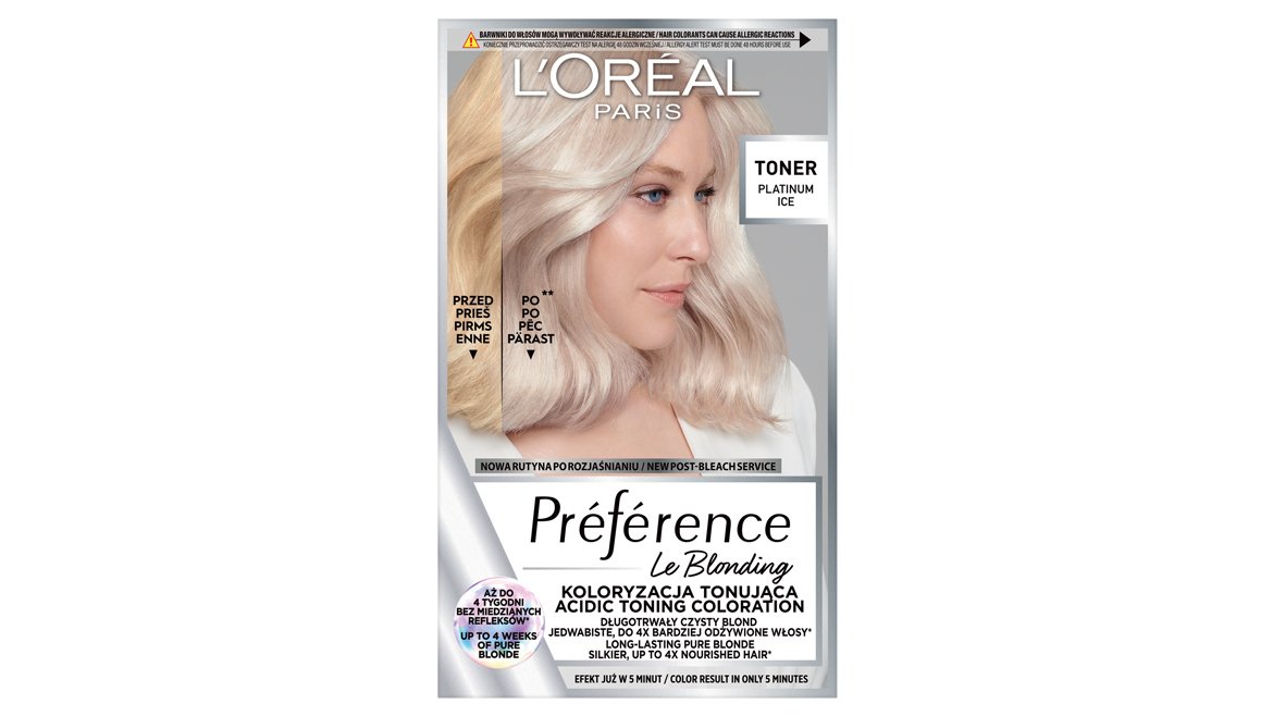 Toner do włosów L’Oréal Paris Préférence Le Blonding 01 Platinum Ice