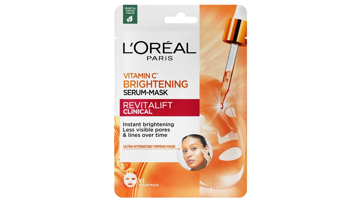 Revitalift Clinical Rozswietlajaca Maska Serum W Pachcie Z Witamina C I Kwasem Salicylowym