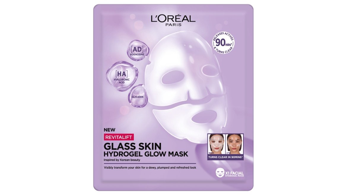 Revitalift Filler Glass Skin Rozswietlajaco Nawilzajaca Maska Hydrozelowa