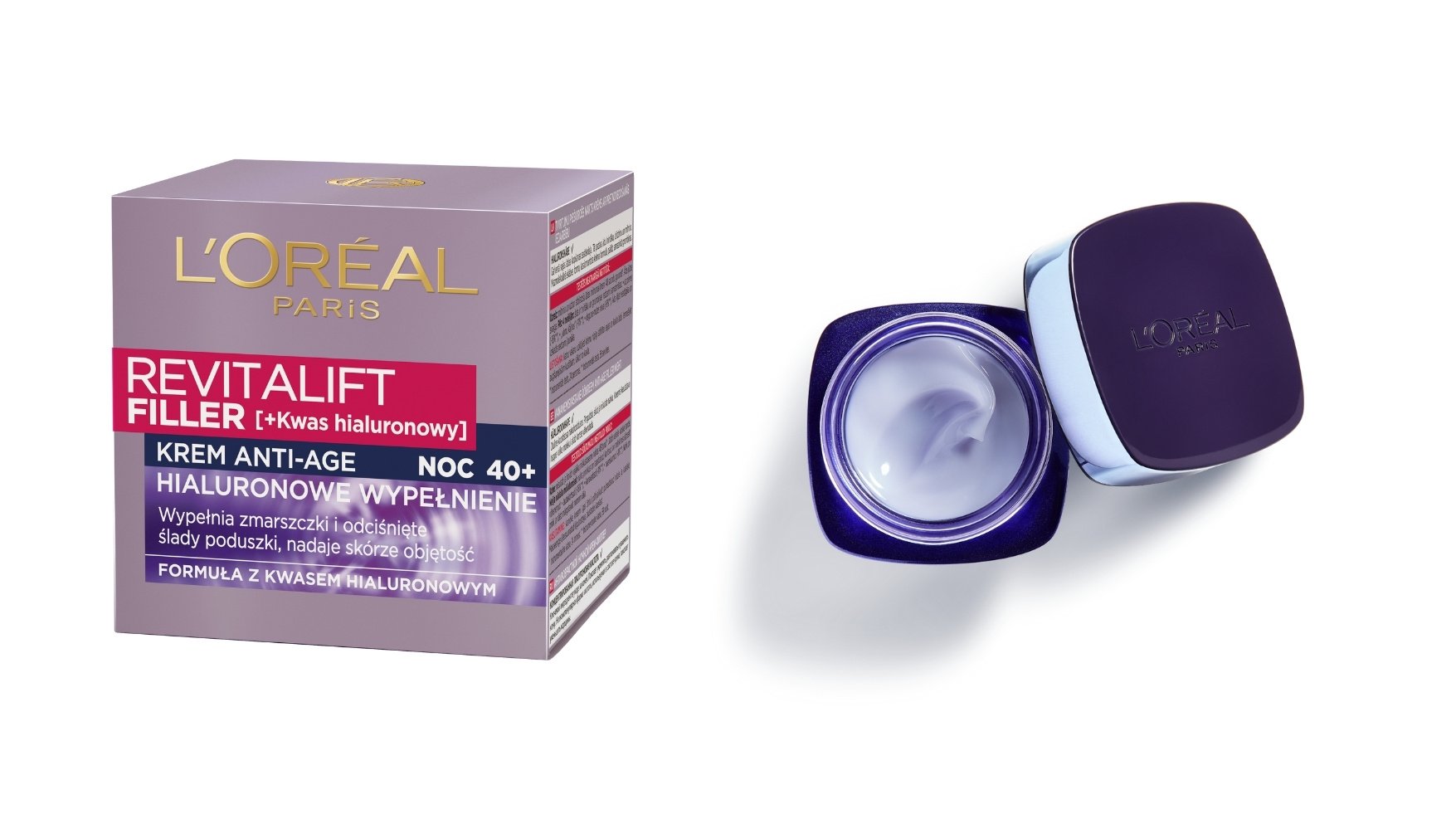 Krem nawilżający na noc Revitalift Filler