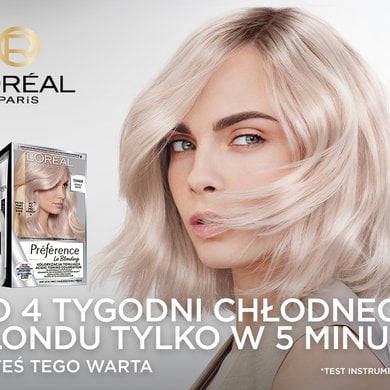 Pozbądź się niechcianych odcieni - do 4 tygodni chłodnego blondu tylko w 5 minut