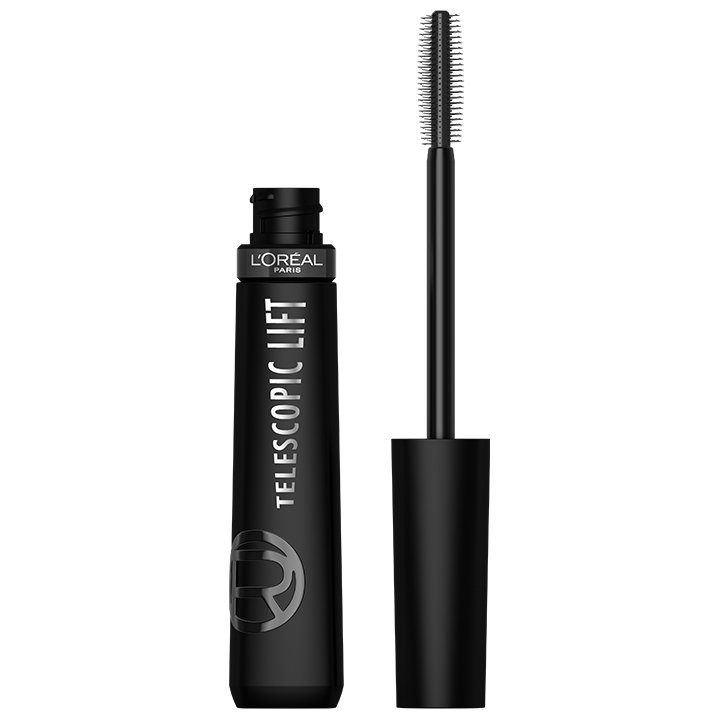 2022 OAP Makeup L Oreal Eyes OA TELESCOPIC LIFT BLACKEST BLACK Open Pack Front