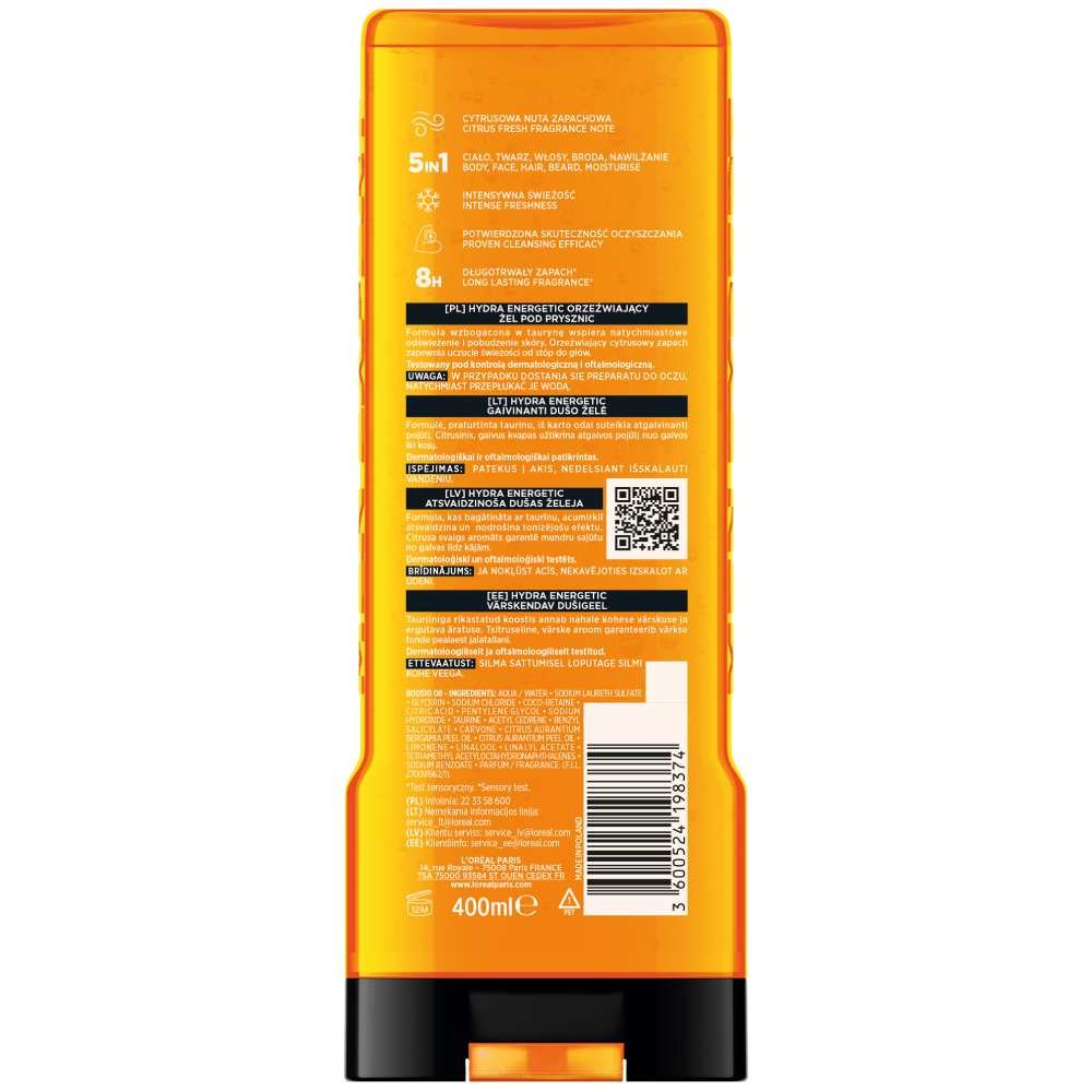 Mex Hydra Energetic Shower Gel Reno 2026 Packshot Tyl