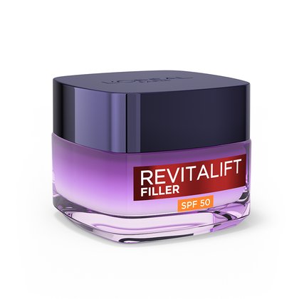 2024 OAP SkinCare Revitalift Filler Hyaluron Anti Wrinkle Cream SPF 50ml Pack 3Q 1000x1000